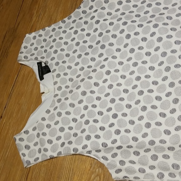 NWT Poppy Garden mini dress w/grey black circles szM - Picture 2 of 9